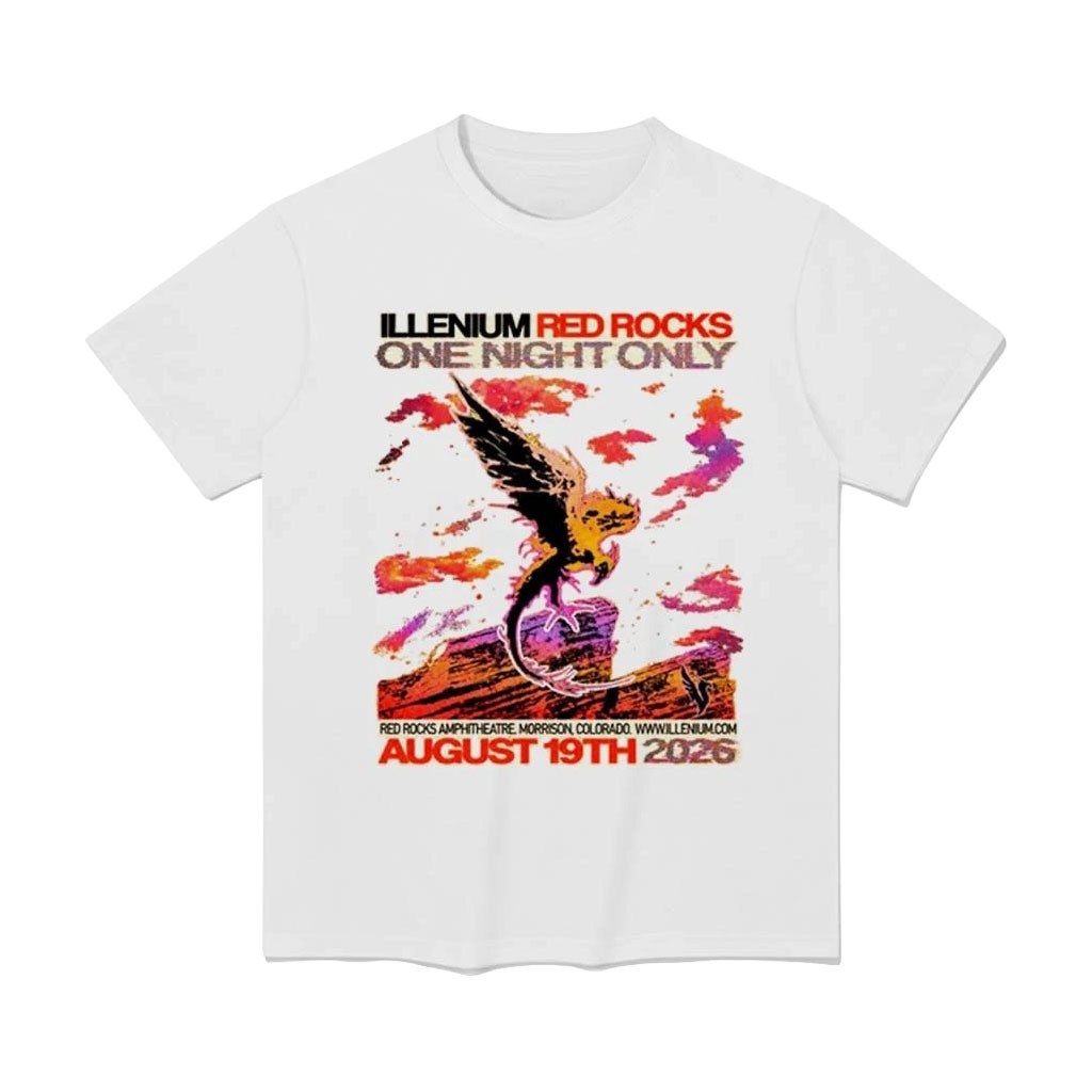 Illenium Merch 2026 Illenium Red Rocks One Night Only Tour August 19 2026 T-Shirt Gift For Fans - Kdjoy