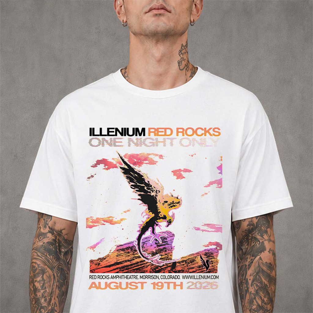 Illenium Red Rocks Amphitheatre 2026 One Night Only T-Shirt Illenium Merch Gifts For Fans - Kdjoy