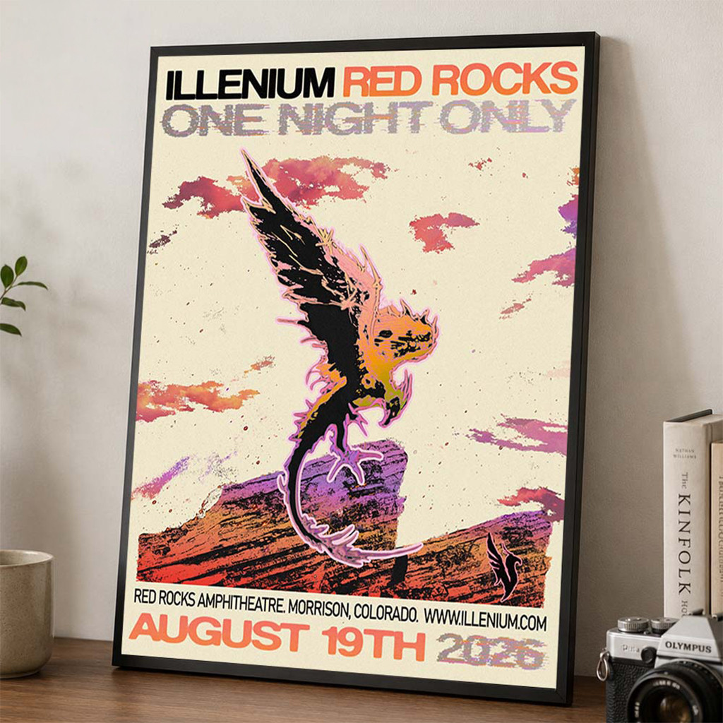 Illenium Red Rocks Amphitheatre 2026 Show Poster Illenium Merch Cool Wall Art - Kdjoy