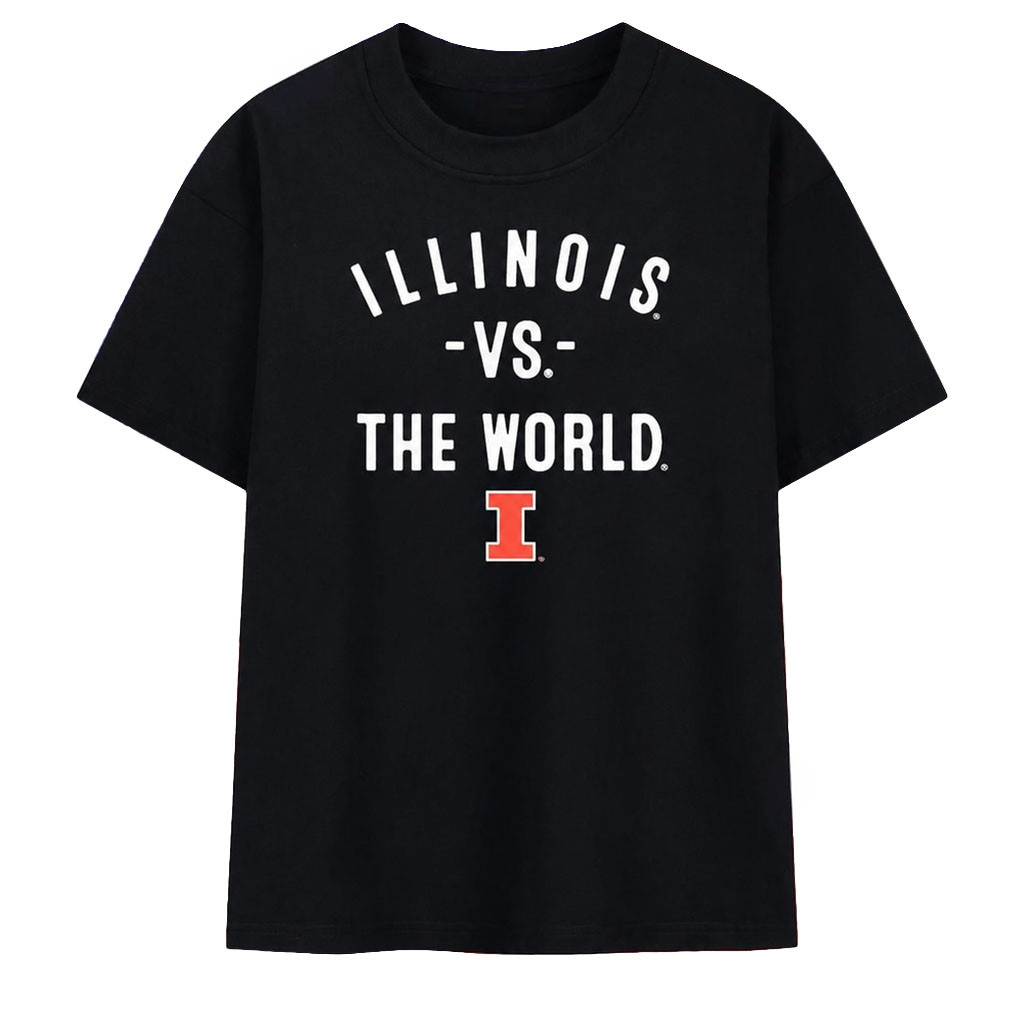 Illinois Vs The World Fighting Illini Shirt 2026 Illinois Fighting Illini Merch Sport Fan Gifts - Kdjoy