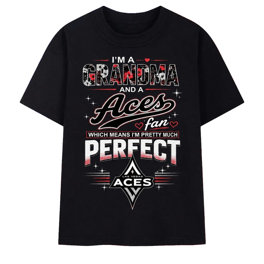I'm A Grandma And A Las Vegas Aces Fans 2026 Vintage T-Shirt LV Aces Merch Gift For Nana - Kdjoy