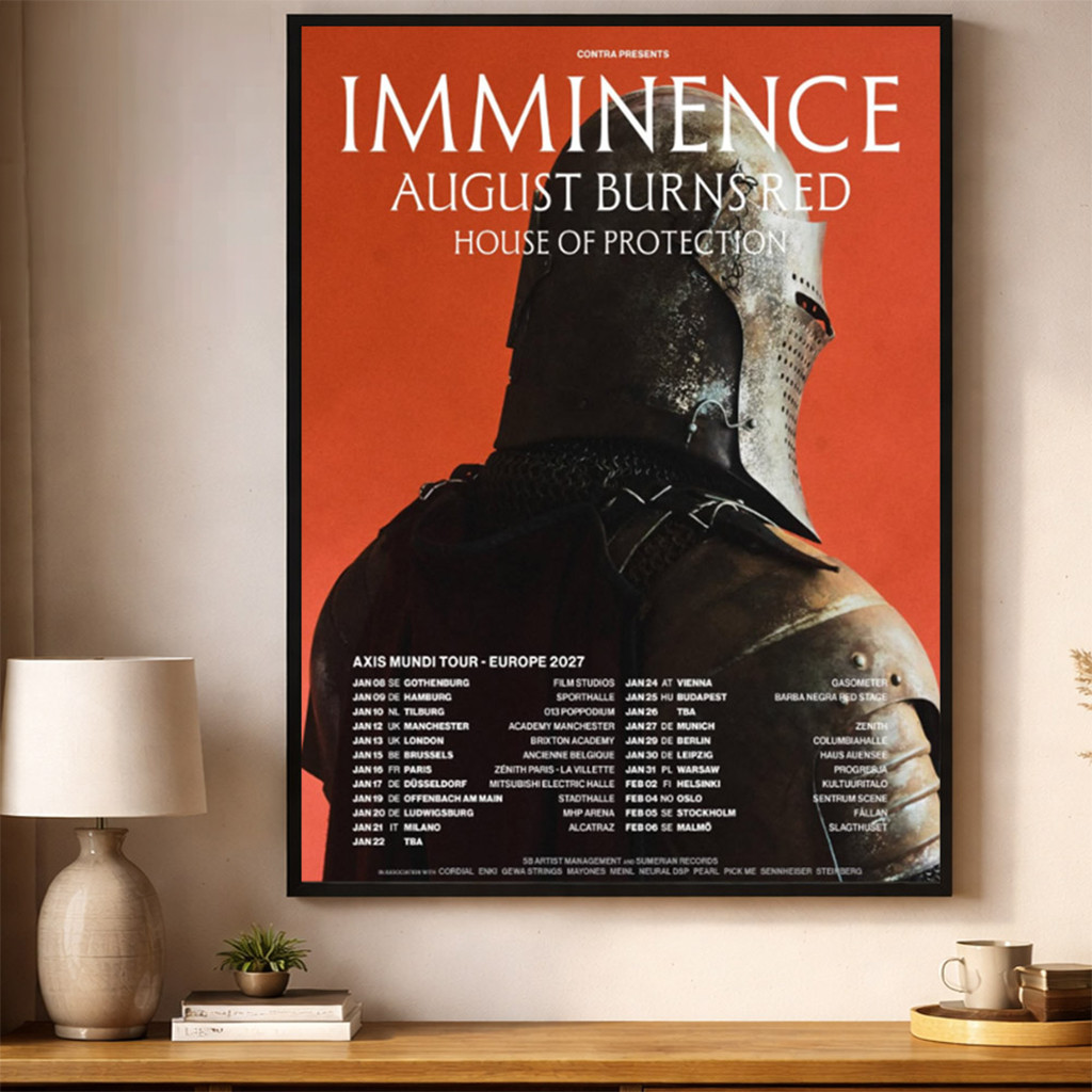 Imminence Band Axis Mundi Tour Europe 2027 Schedule Tour Dates Poster Imminence Band Merch - Kdjoy Imminence Band Axis Mundi Tour Europe 2027 Schedule Tour Dates Poster Imminence Band Merch - Kdjoy