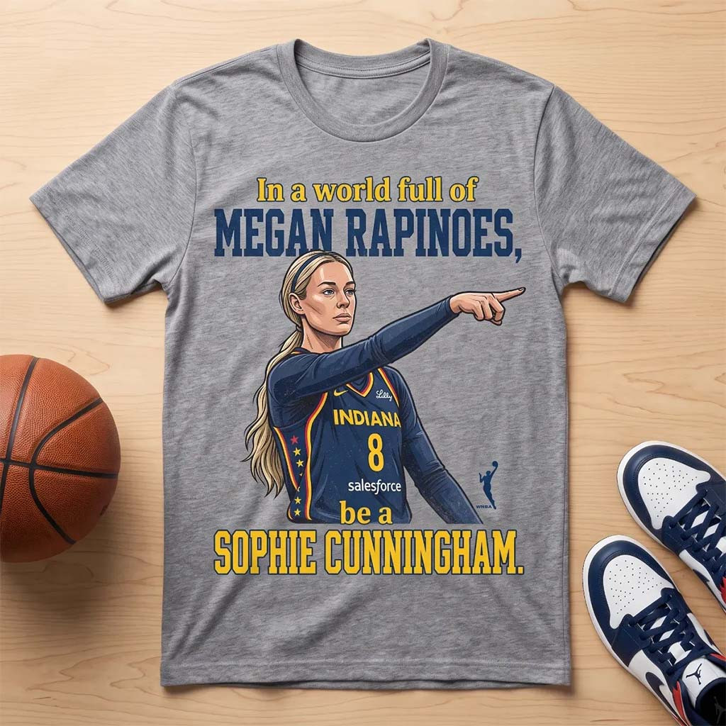 In A World Full Of Megan Rapinoes Be A Sophie Cunningham Pointing T-Shirt Funny Meme Gifts - Kdjoy In A World Full Of Megan Rapinoes Be A Sophie Cunningham Pointing T-Shirt Funny Meme Gifts - Kdjoy