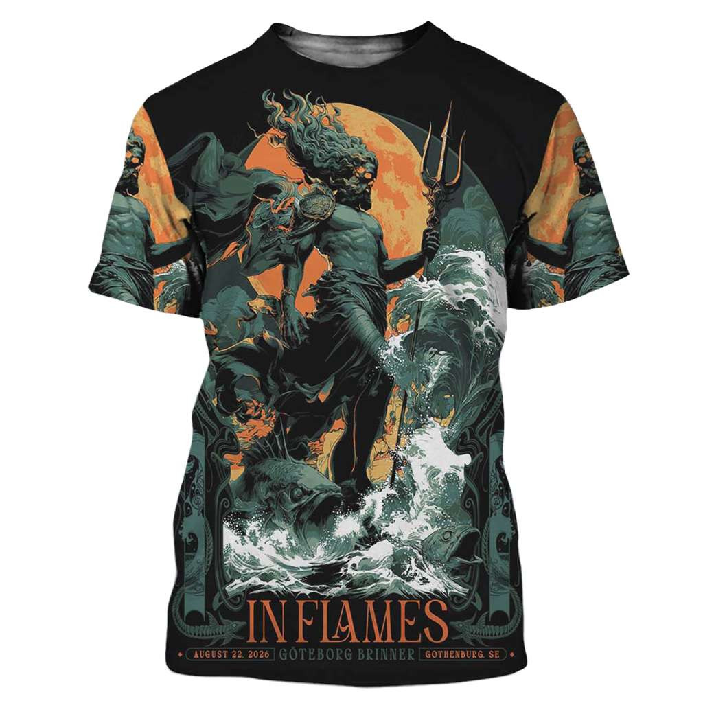 In Flames Gothenburgh Sweden 2026 Shirt In Flames Merch Music Related Gifts For Guys - Kdjoy