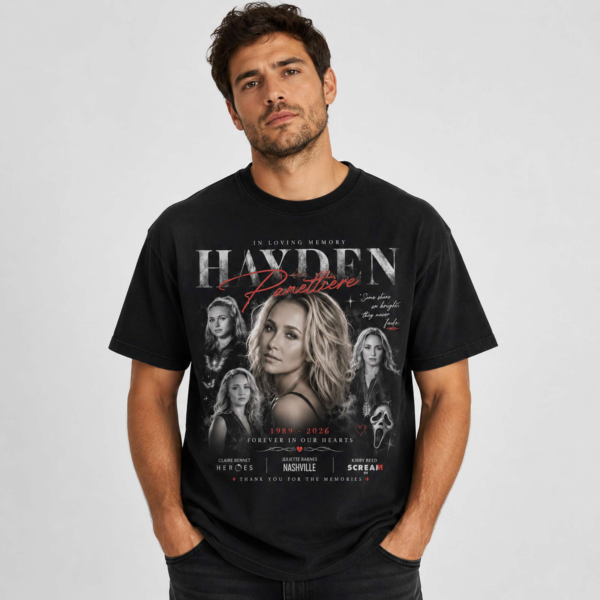 In Loving Memory Hayden Panettiere 2026 Shirt Forever In Our Hearts Hayden Panettiere Merch - Kdjoy