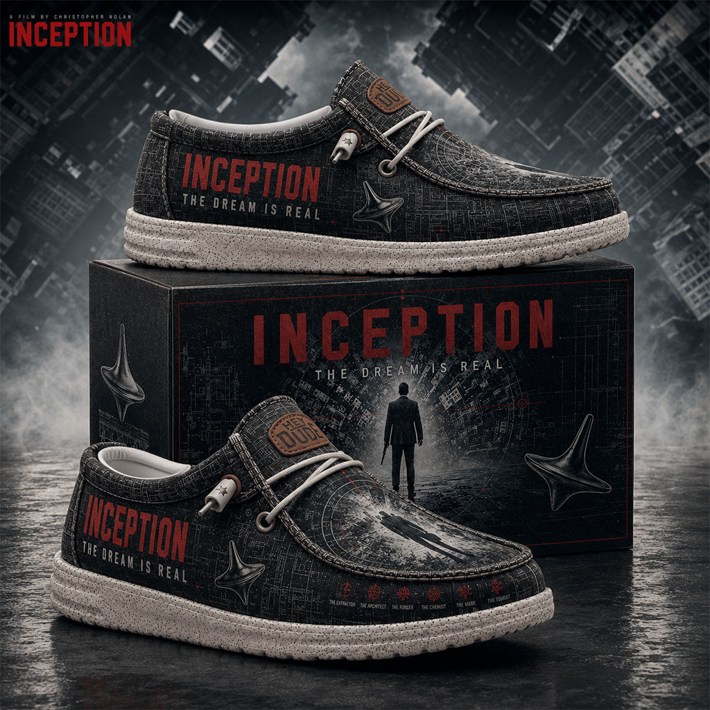 Inception The Dream Is Real Shoes Inception Merch Present For Sci Fi Movie Fans - Kdjoy Inception The Dream Is Real Shoes Inception Merch Present For Sci Fi Movie Fans - Kdjoy