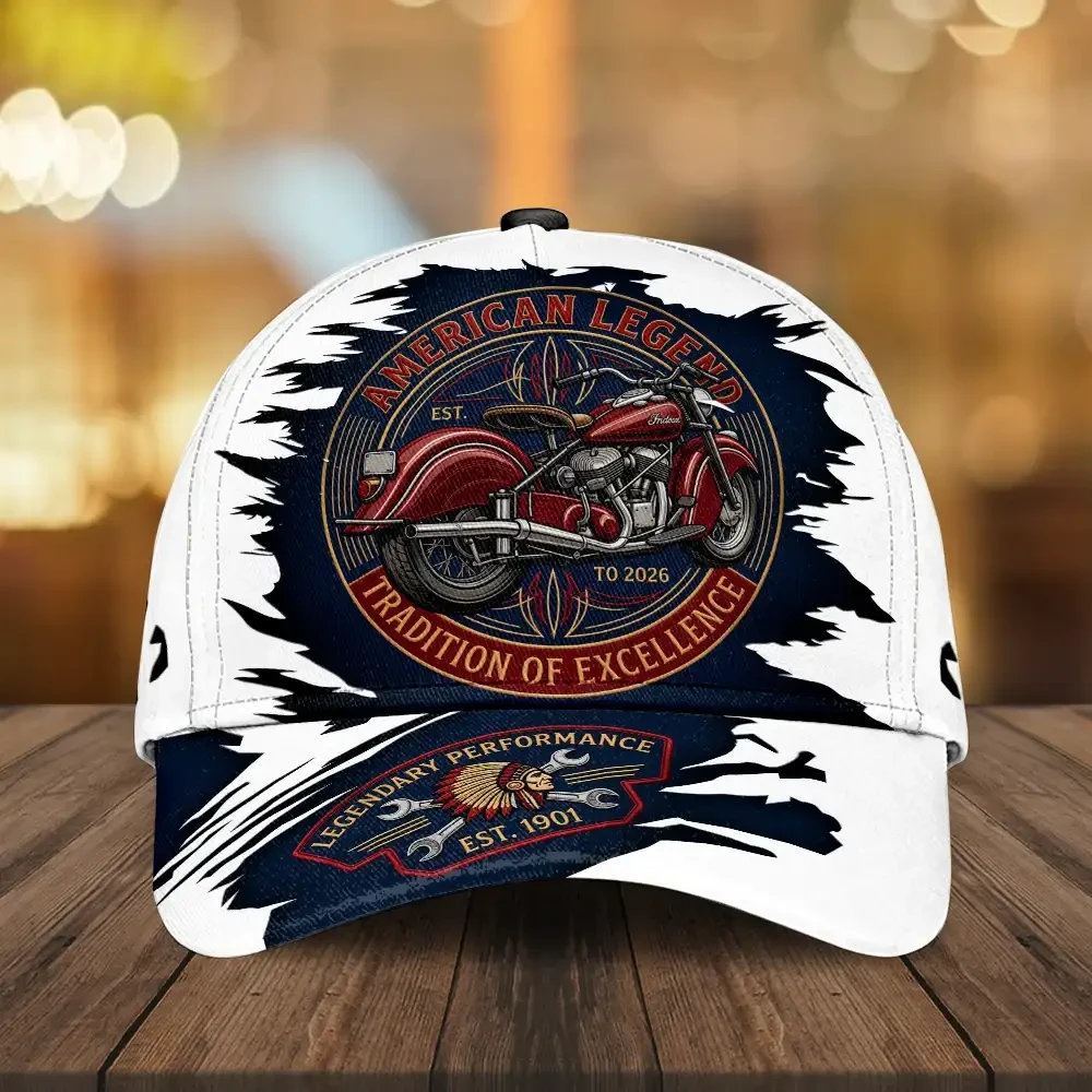Indian Motorcycle 125th Anniversary Hat American Legend Tradition Of Excellence Cap Him Gifts - Kdjoy