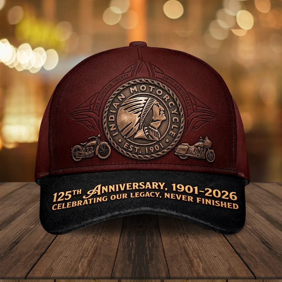 Indian Motorcycle 125th Anniversary Hat Celebrating Our Legacy Never Finished Cap Best Gifts - Kdjoy Indian Motorcycle 125th Anniversary Hat Celebrating Our Legacy Never Finished Cap Best Gifts - Kdjoy