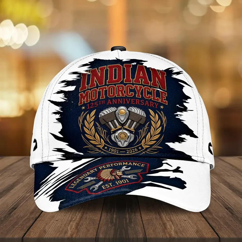Indian Motorcycle 125th Anniversary Hat Legendary Performance Est 1901 Hat Gifts For Brother - Kdjoy