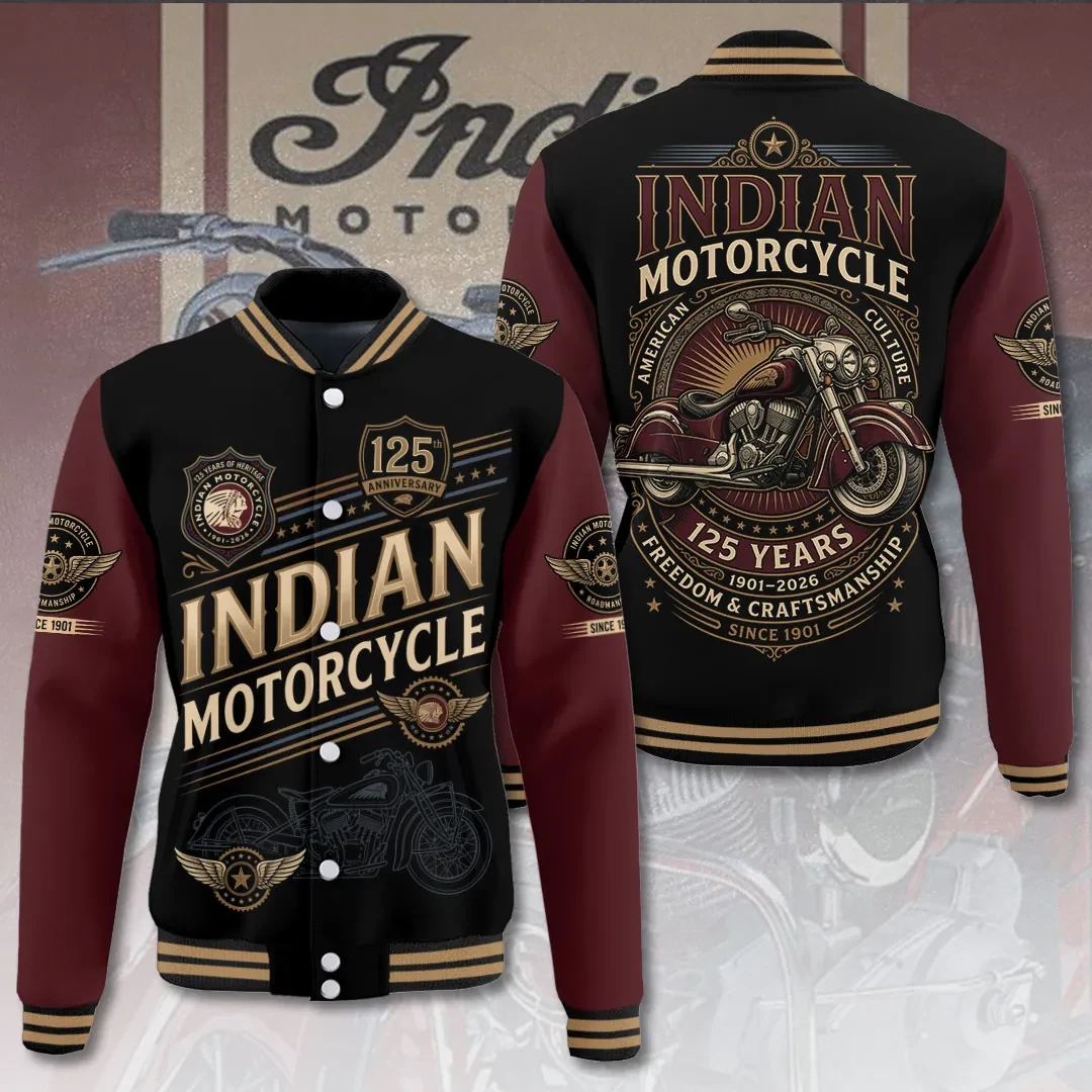 Indian Motorcycle 125th Anniversary Jacket Freedom And Craftsmanship Clothing Gift For Him - Kdjoy