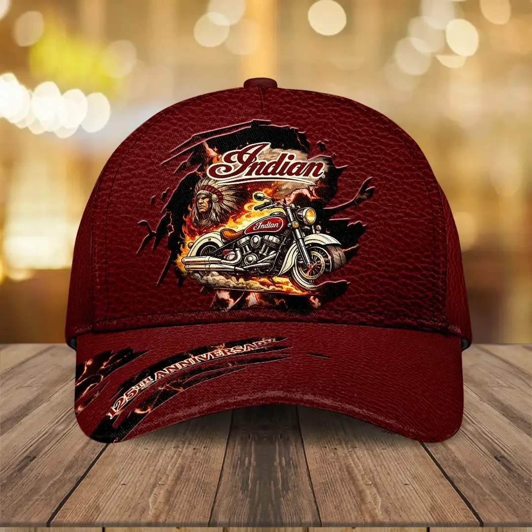 Indian Motorcycle Merch 125th Anniversary American Legend Hat Present For Him - Kdjoy
