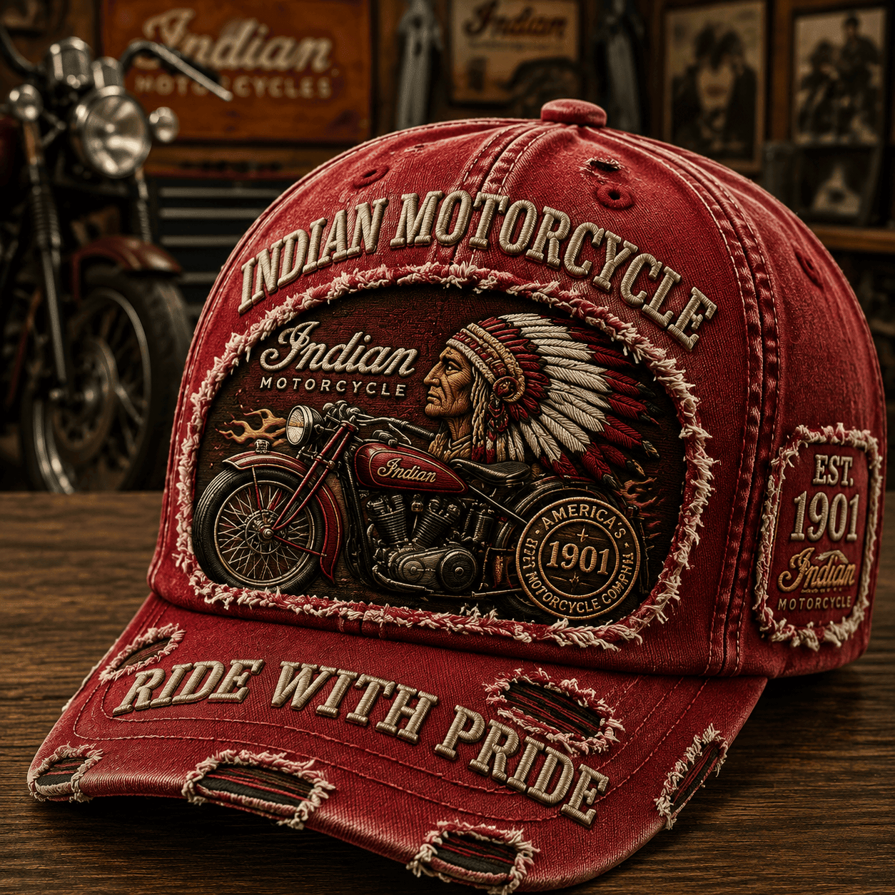 Indian Motorcycle Ride With Pride Hat Indian Motorcycle Merch Best Gifts For Husband - Kdjoy Indian Motorcycle Ride With Pride Hat Indian Motorcycle Merch Best Gifts For Husband - Kdjoy