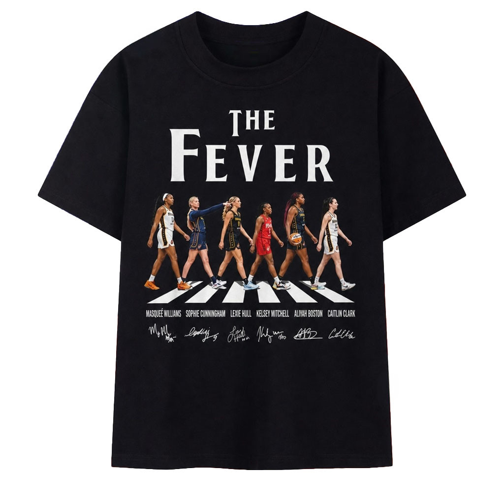 Indiana Fever Abbey Road Style Caitlin Clark Boston Mitchell T-Shirt Indiana Fever Merch - Kdjoy Indiana Fever Abbey Road Style Caitlin Clark Boston Mitchell T-Shirt Indiana Fever Merch - Kdjoy