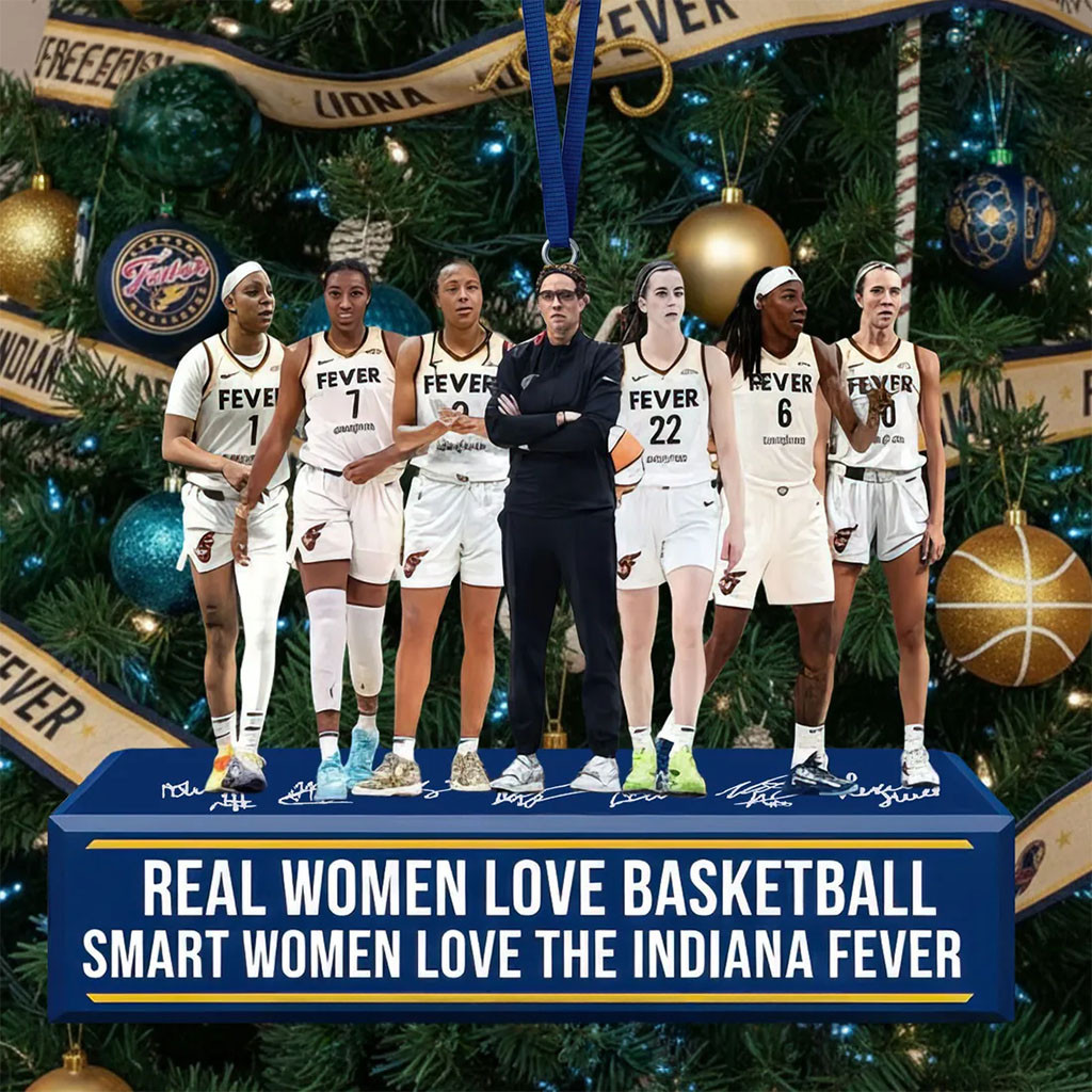 Indiana Fever Basketball Team Acrylic Christmas Ornament Indiana Fever Merch Xmas Tree Decor - Kdjoy Indiana Fever Basketball Team Acrylic Christmas Ornament Indiana Fever Merch Xmas Tree Decor - Kdjoy