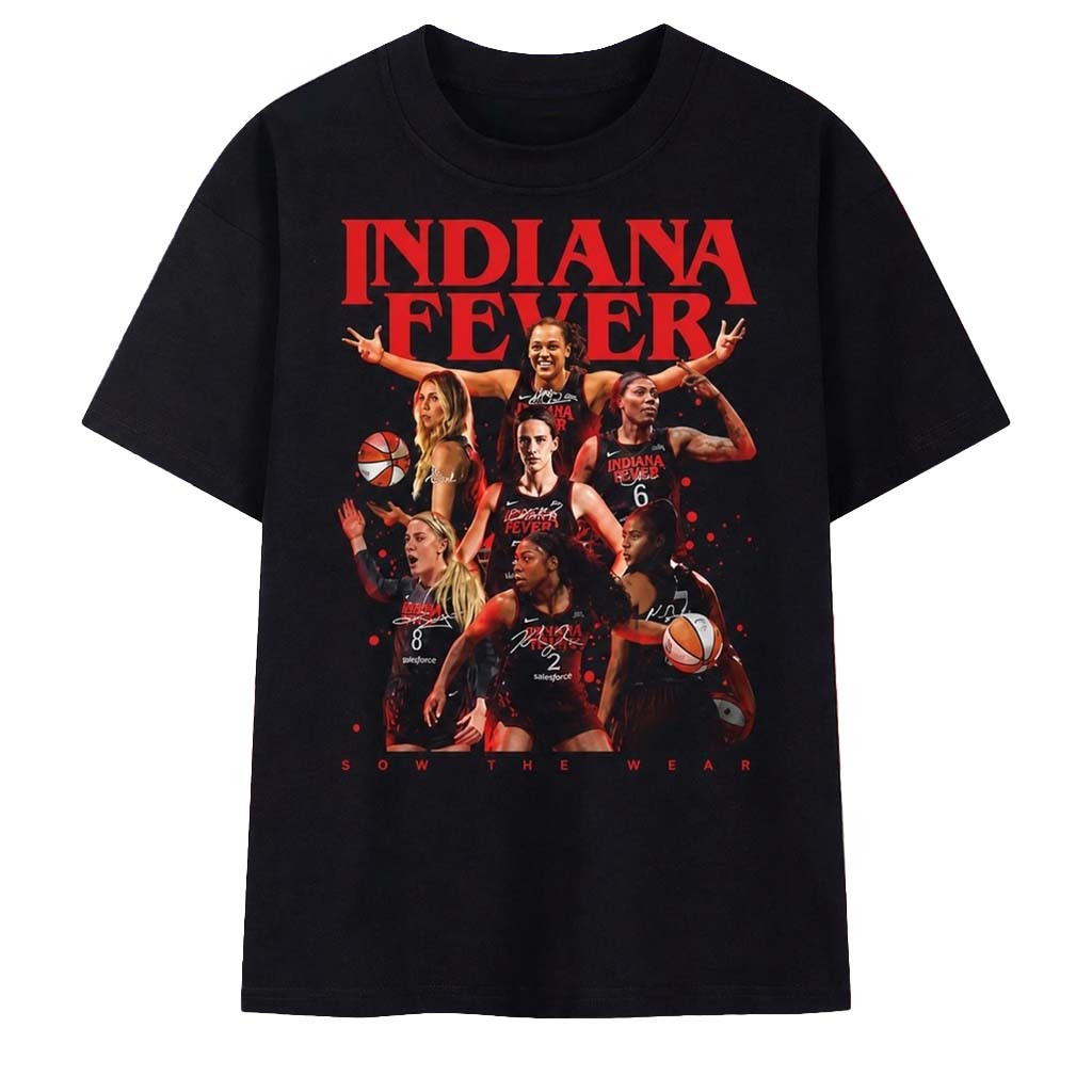 Indiana Fever Vintage Red Logo Basketball Roster Graphic T-Shirt Indiana Fever Merch Fan Gifts - Kdjoy Indiana Fever Vintage Red Logo Basketball Roster Graphic T-Shirt Indiana Fever Merch Fan Gifts - Kdjoy