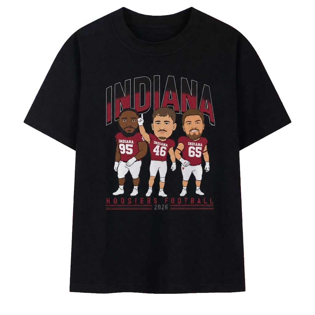 Indiana Hoosiers Football 2026 Caricature Players T-Shirt Hoosiers Merch Gift For Fans - Kdjoy Indiana Hoosiers Football 2026 Caricature Players T-Shirt Hoosiers Merch Gift For Fans - Kdjoy