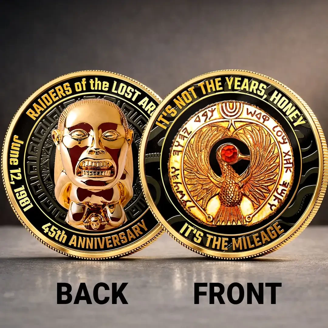 Indiana Jones 45th Anniversary Commemorative Coin It's Not The Years Honey Indiana Jones Merch - Kdjoy Indiana Jones 45th Anniversary Commemorative Coin It's Not The Years Honey Indiana Jones Merch - Kdjoy