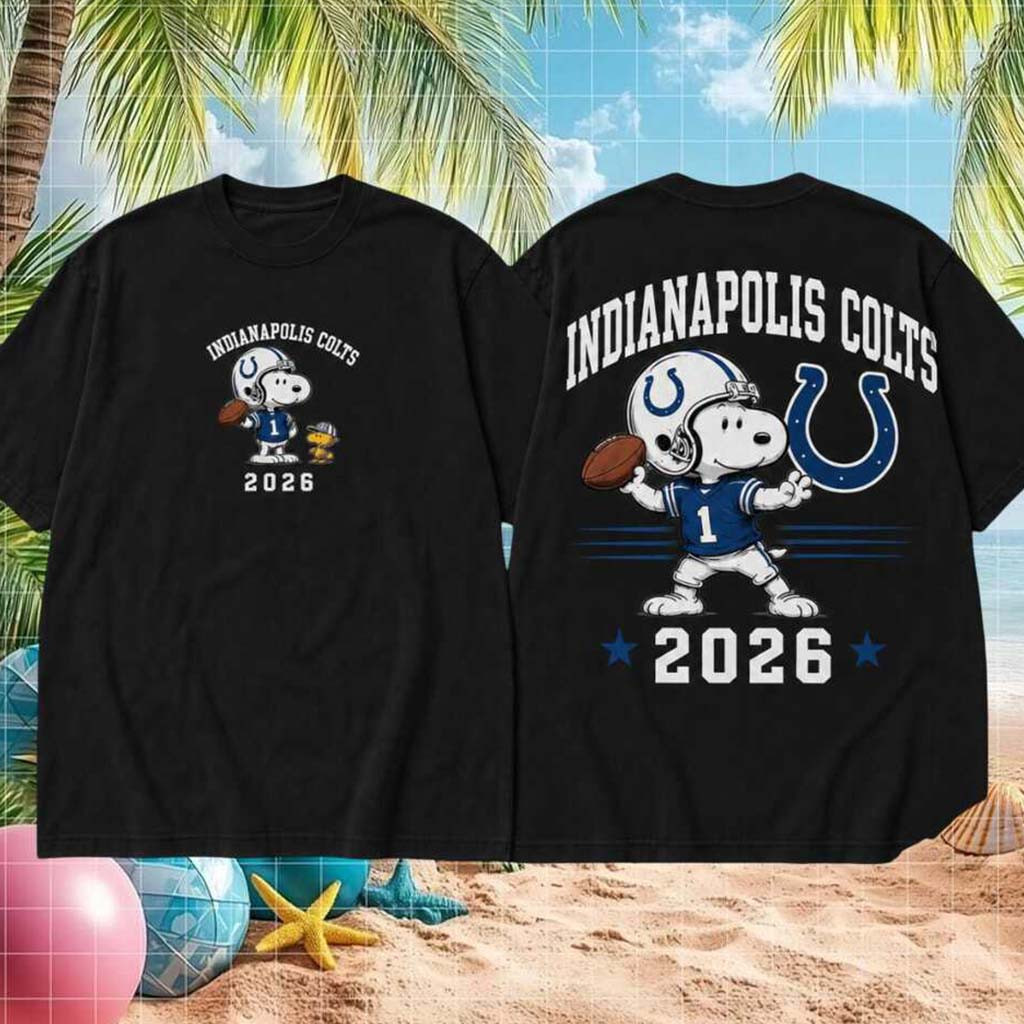 Indianapolis Colts Football Snoopy 2026 Shirt Indianapolis Colts Merch Game Day Outfits - Kdjoy