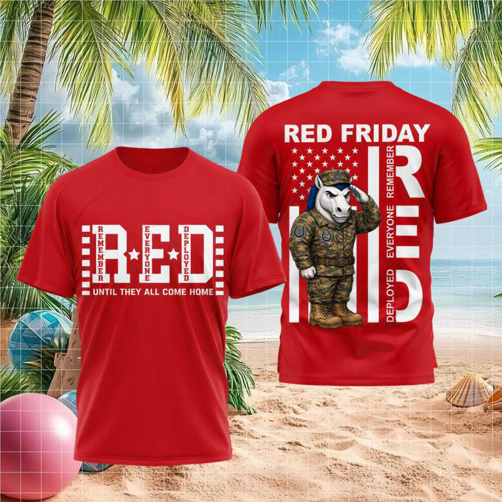 Indianapolis Colts Mascot Remember Everyone Deployed Red Friday Shirt Indianapolis Colts Merch - Kdjoy Indianapolis Colts Mascot Remember Everyone Deployed Red Friday Shirt Indianapolis Colts Merch - Kdjoy