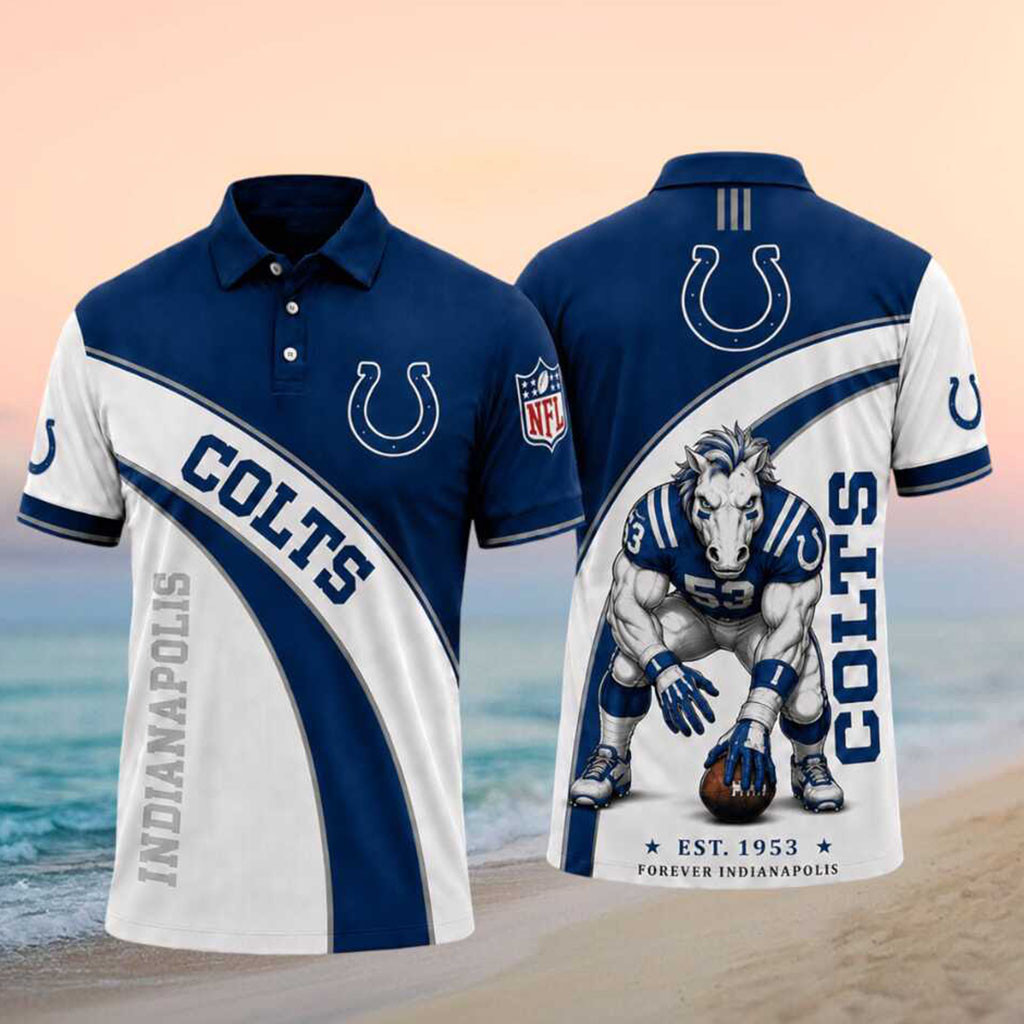 Indianapolis Colts Merch Colts Forever Indianapolis Polo Shirt Football Lovers Gifts - Kdjoy