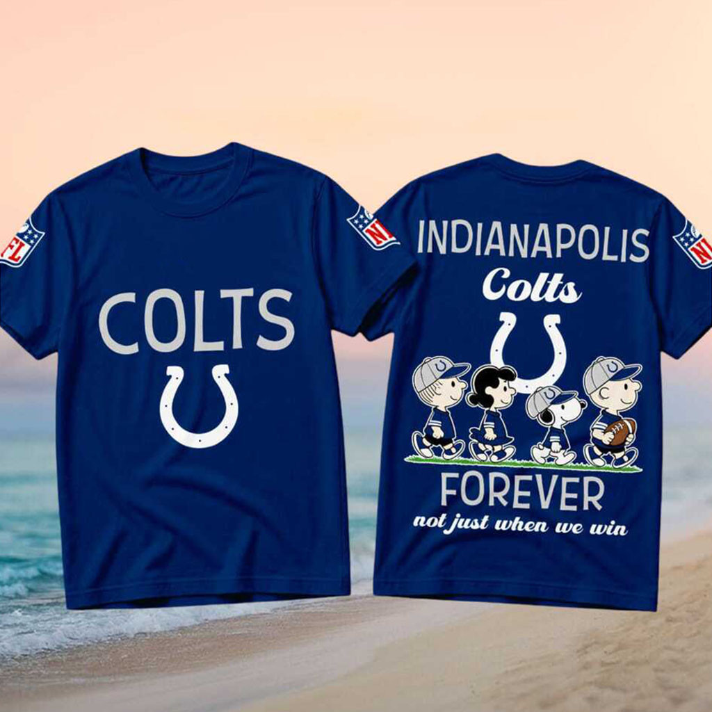Indianapolis Colts Peanuts Characters Forever Football Shirt Indianapolis Colts Merch Gifts - Kdjoy Indianapolis Colts Peanuts Characters Forever Football Shirt Indianapolis Colts Merch Gifts - Kdjoy