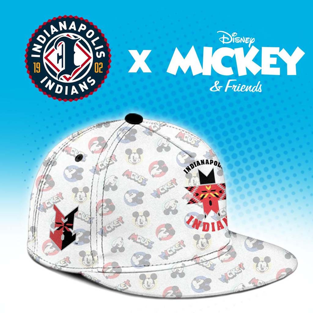 Indianapolis Indians X D Mickey Friends Snapback Hat 2026 Indians Merch Gift For Baseball Fans - Kdjoy Indianapolis Indians X D Mickey Friends Snapback Hat 2026 Indians Merch Gift For Baseball Fans - Kdjoy