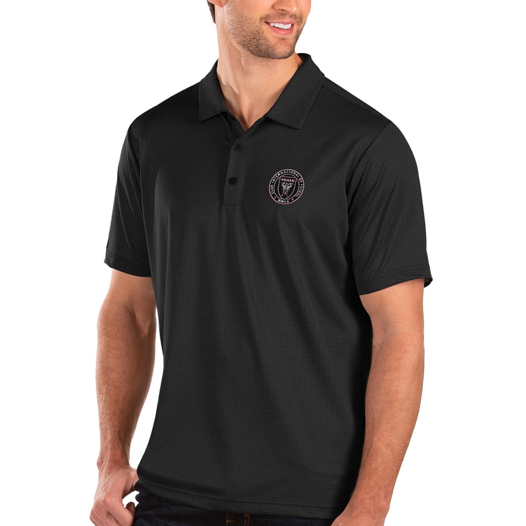 Inter Miami CF Merch 2026 Inter Miami CF Antigua Balance Polo Shirt Black Gift For Brothers - Kdjoy Inter Miami CF Merch 2026 Inter Miami CF Antigua Balance Polo Shirt Black Gift For Brothers - Kdjoy