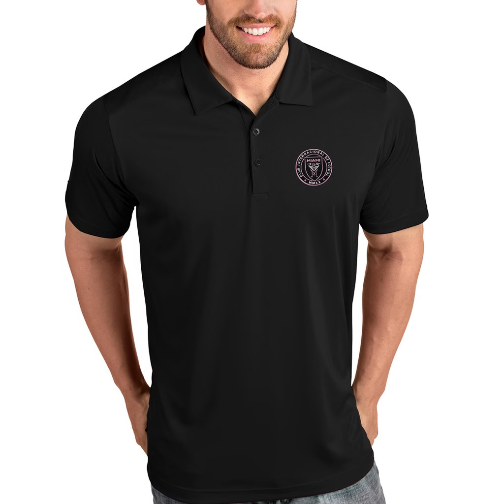 Inter Miami CF Merch 2026 Inter Miami CF Antigua Tribute Polo Shirt Black Present For Husband - Kdjoy Inter Miami CF Merch 2026 Inter Miami CF Antigua Tribute Polo Shirt Black Present For Husband - Kdjoy