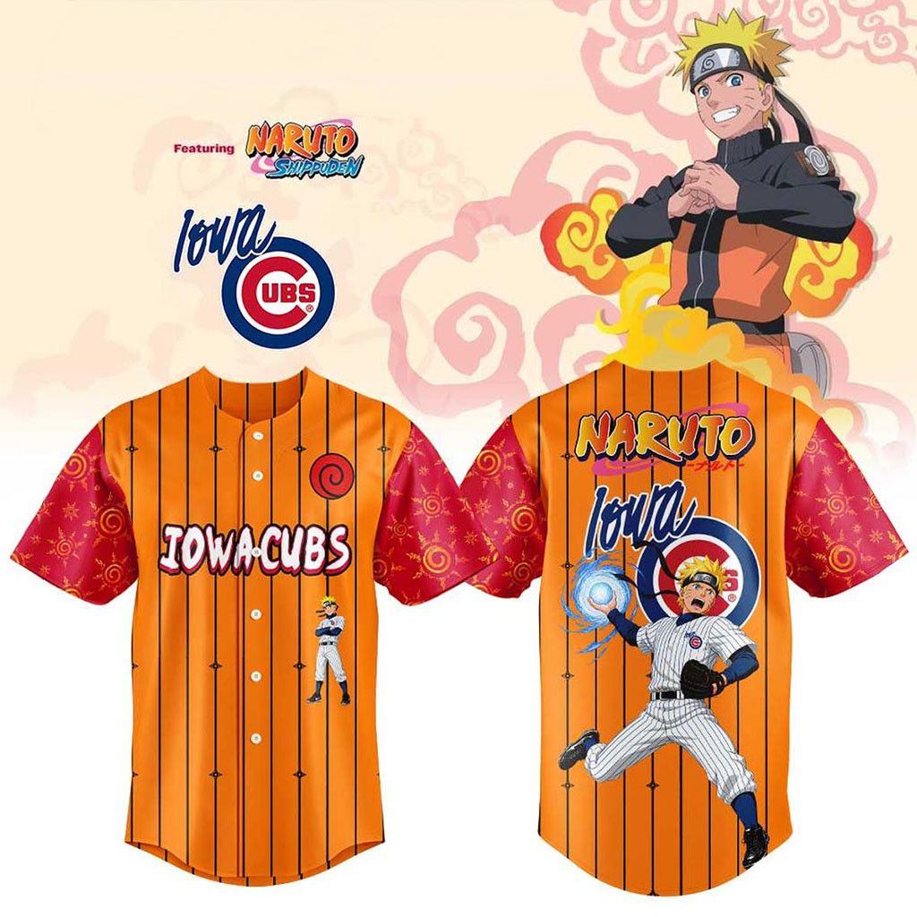 Iowa Cubs x Naruto Anime Night Baseball Jersey Iowa Cubs Merch Gifts For Baseball Lovers - Kdjoy Iowa Cubs x Naruto Anime Night Baseball Jersey Iowa Cubs Merch Gifts For Baseball Lovers - Kdjoy
