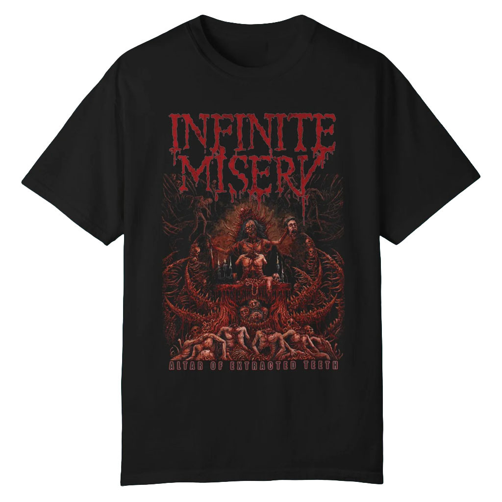 Iron Fortress Records Merch 2026 Infinite Misery Altar of Extracted Teeth T-Shirt Band Fan Gift