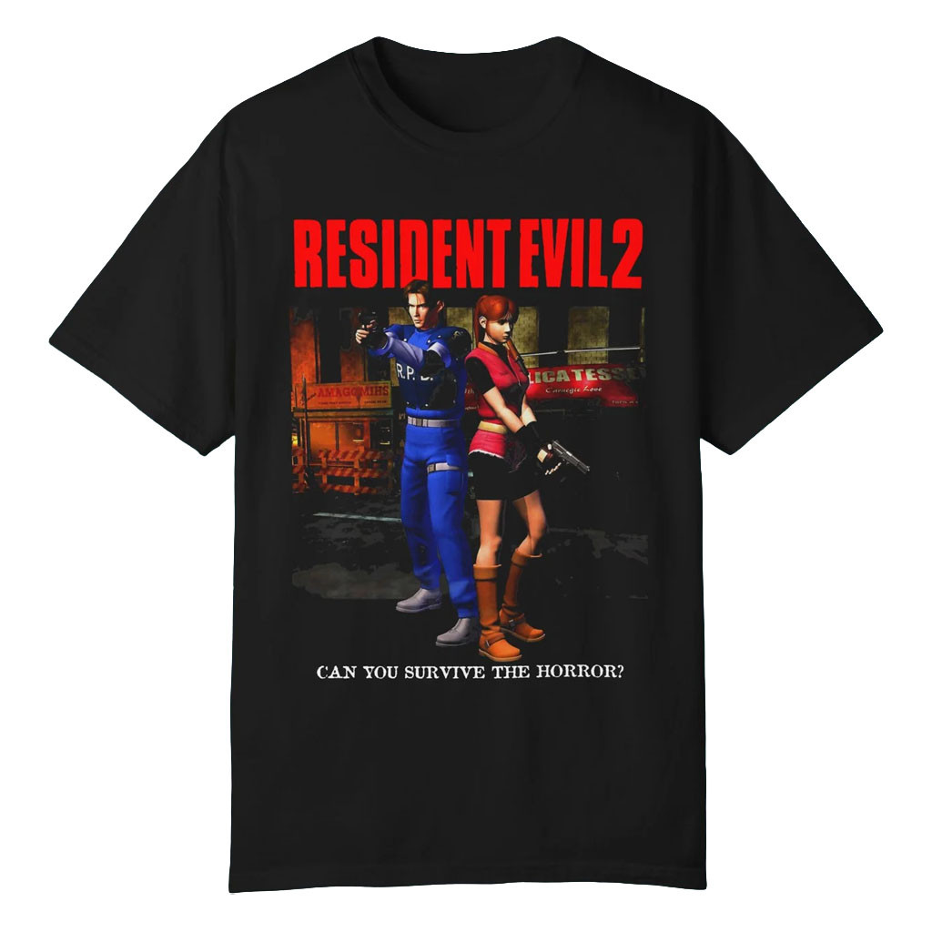 Iron Fortress Records Merch 2026 Resident Evil 2 T-Shirt Can You Survive The Horror Gamer Gifts
