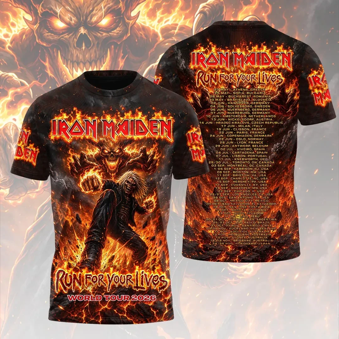 Iron Maiden 2026 World Tour T-Shirt Run For Your Lives Shirt Iron Maiden Merch Band Fan Gifts - Kdjoy Iron Maiden 2026 World Tour T-Shirt Run For Your Lives Shirt Iron Maiden Merch Band Fan Gifts - Kdjoy