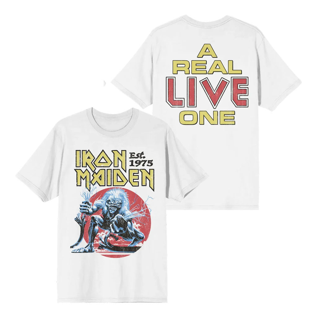 Iron Maiden Merch 2026 IM50 A Real Live One T-Shirt Present For Band Fans - Kdjoy