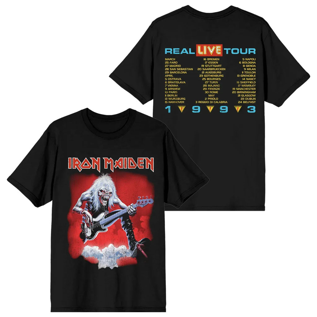 Iron Maiden Merch 2026 IM50 A Real Live Tour T-Shirt Gift Ideas For Music Lovers - Kdjoy Iron Maiden Merch 2026 IM50 A Real Live Tour T-Shirt Gift Ideas For Music Lovers - Kdjoy