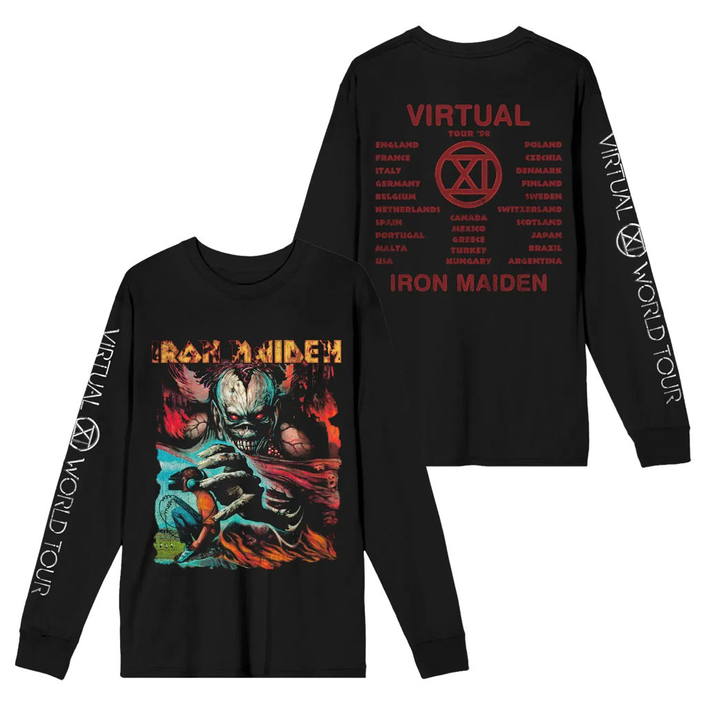 Iron Maiden Merch 2026 IM50 Virtual XI Long Sleeve Shirt Gift For Heavy Metal Band Fans - Kdjoy