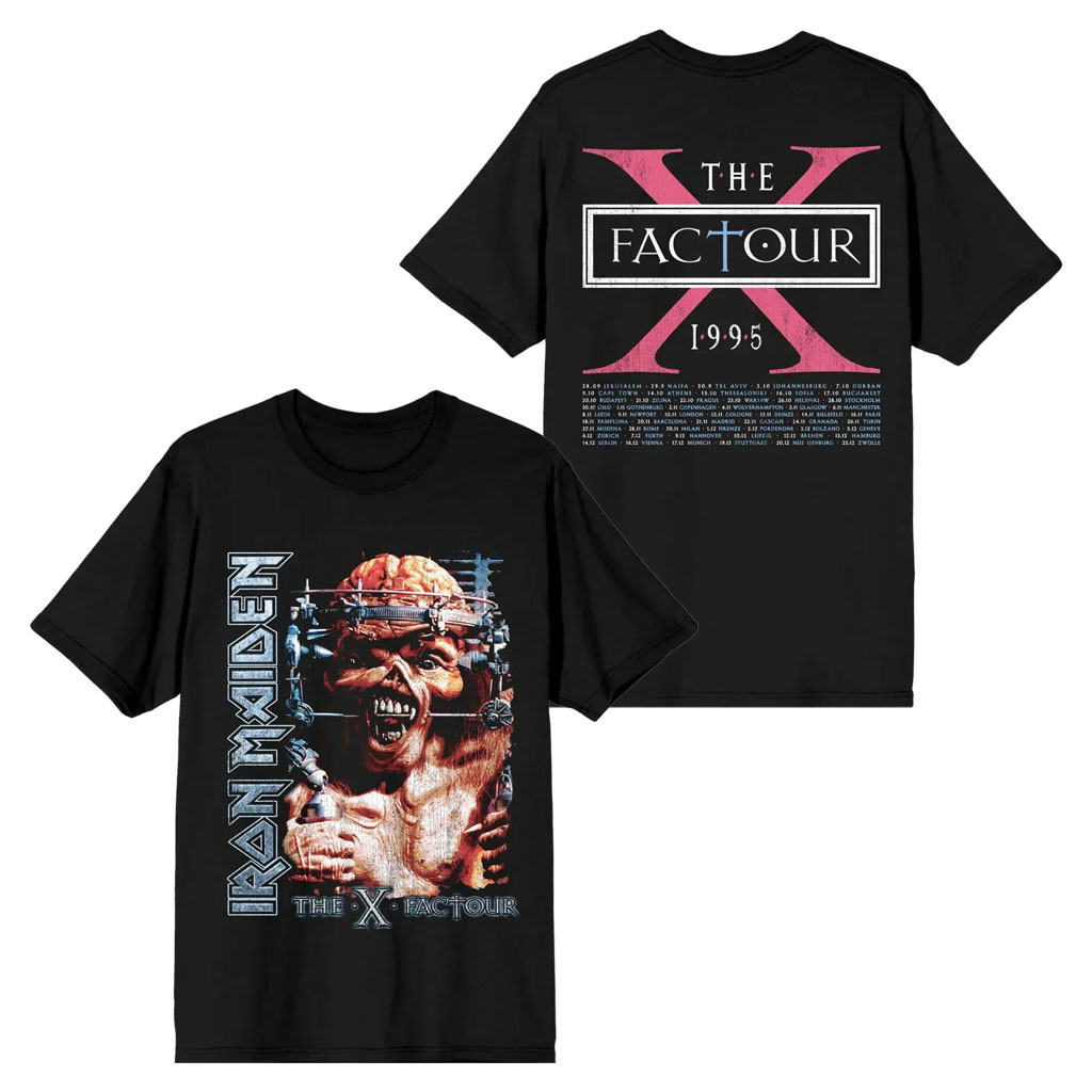 Iron Maiden Merch 2026 IM50 X Factor Tour T-Shirt Heavy Metal Band Shirt Gift For Music Fans - Kdjoy