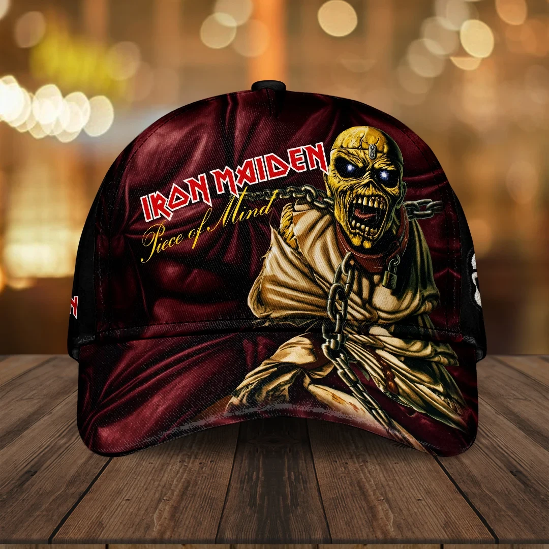 Iron Maiden Merch 2026 Piece Of Mind Hat Present For Music Lovers - Kdjoy Iron Maiden Merch 2026 Piece Of Mind Hat Present For Music Lovers - Kdjoy