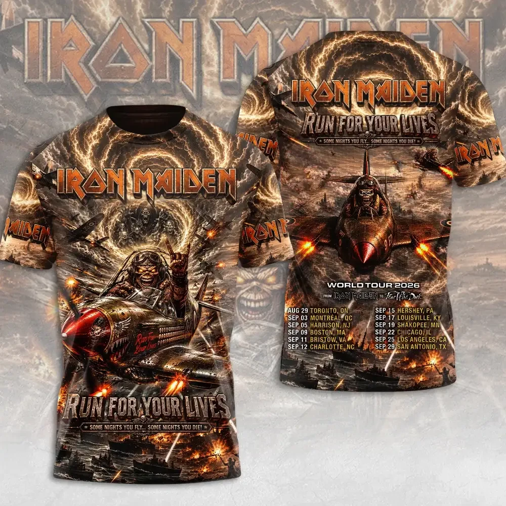Iron Maiden Merch 2026 Run For Your Lives Iron Maiden T-Shirt Gifts For Dudes - Kdjoy