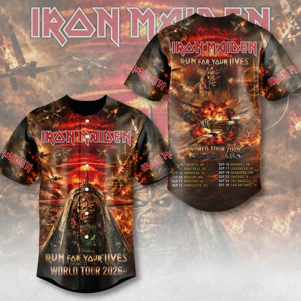 Iron Maiden Merch 2026 Run For Your Lives World Tour 2026 Jersey Music Fans Clothing - Kdjoy Iron Maiden Merch 2026 Run For Your Lives World Tour 2026 Jersey Music Fans Clothing - Kdjoy