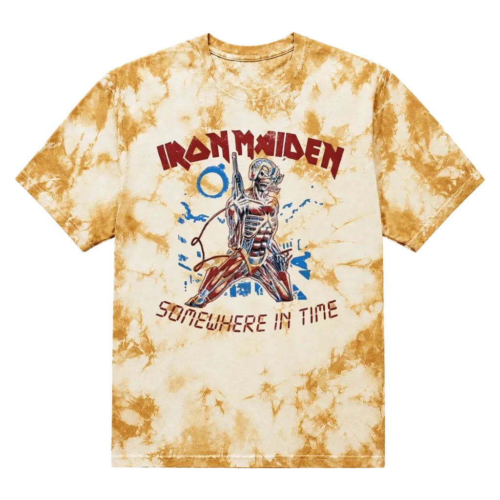 Iron Maiden Merch 2026 Somewhere In Time Eddie Tie Dye T-Shirt Gift For Band Fans - Kdjoy