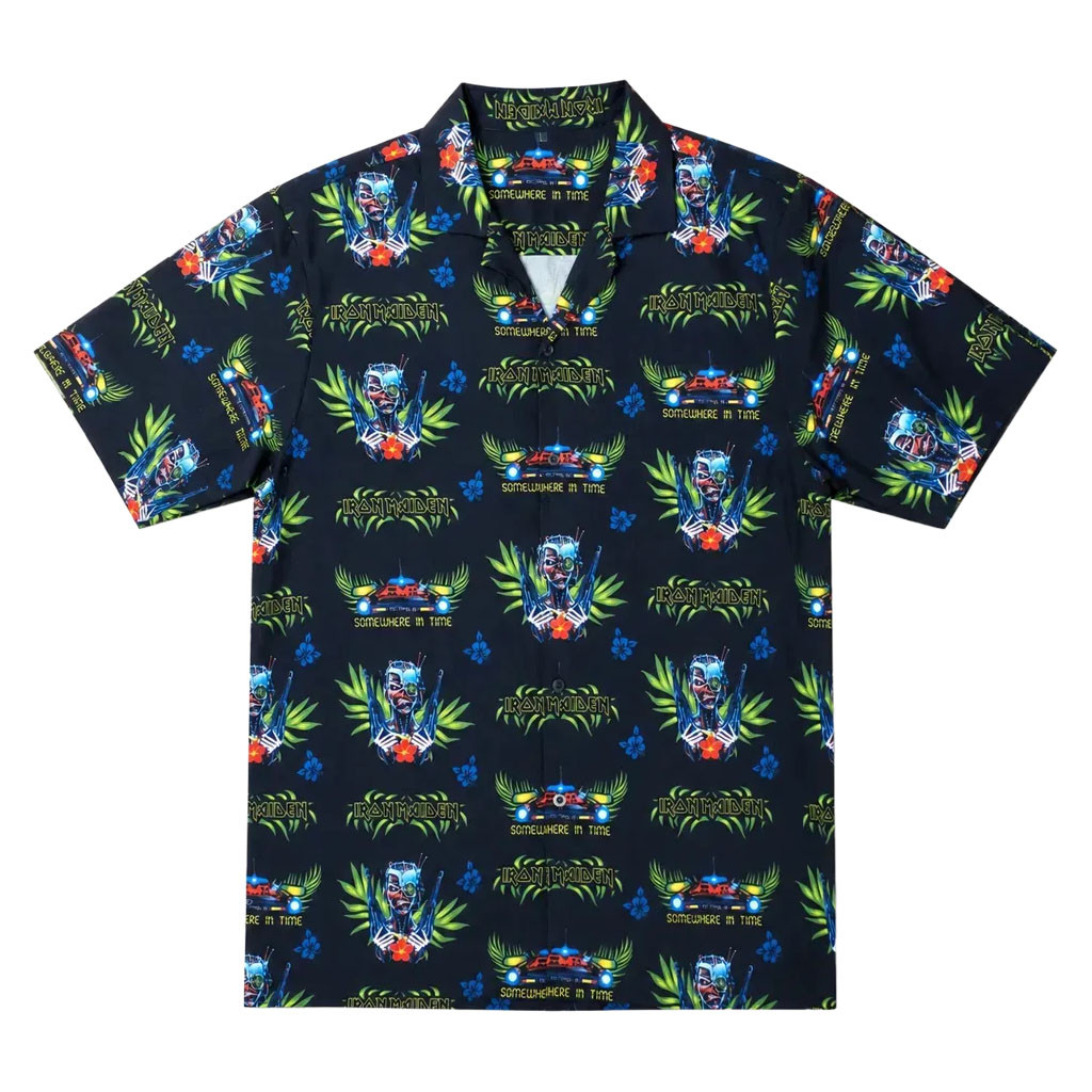 Iron Maiden Merch 2026 Somewhere In Time Hawaiian Shirt Best Gifts For Music Lovers - Kdjoy