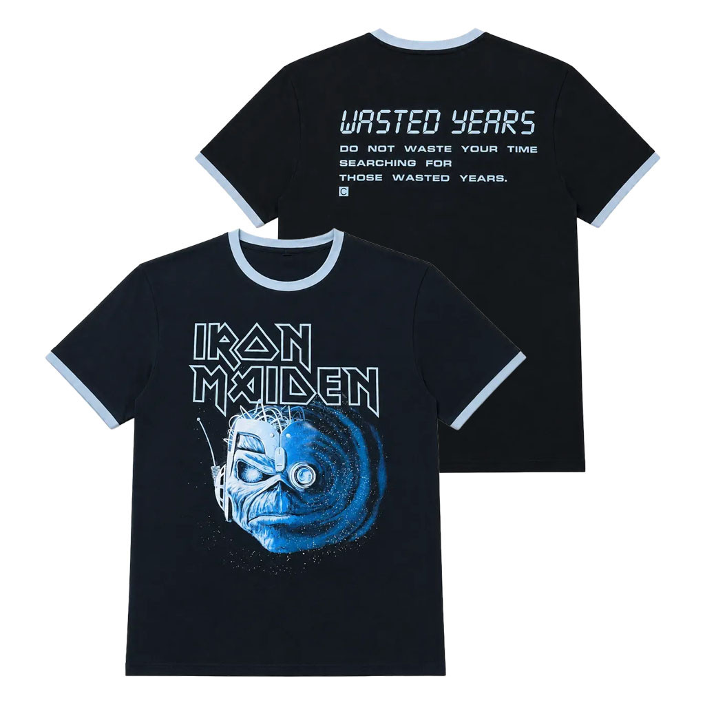 Iron Maiden Merch 2026 Wasted Years Ringer T-Shirt Gift Ideas For Band Fans - Kdjoy Iron Maiden Merch 2026 Wasted Years Ringer T-Shirt Gift Ideas For Band Fans - Kdjoy