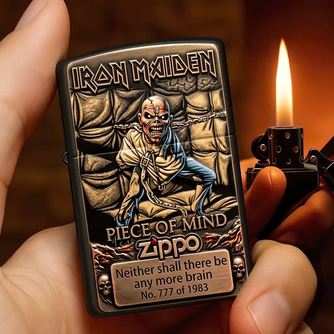 Iron Maiden Piece Of Mind Lighter Case Iron Maiden Merch Gifts For Music Lovers - Kdjoy Iron Maiden Piece Of Mind Lighter Case Iron Maiden Merch Gifts For Music Lovers - Kdjoy