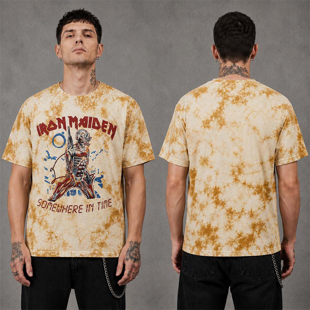 Iron Maiden Summer 2026 Collection Somewhere in Time Eddie Tie Dye T-Shirt Iron Maiden Merch - Kdjoy Iron Maiden Summer 2026 Collection Somewhere in Time Eddie Tie Dye T-Shirt Iron Maiden Merch - Kdjoy