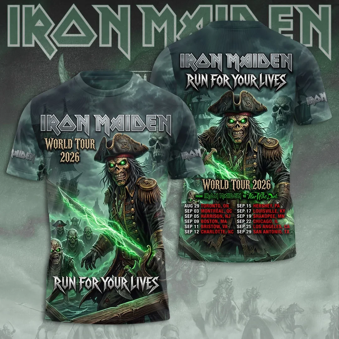 Iron Maiden World Tour Merch 2026 Run For Your Lives Shirt Iron Maiden Merch Gift For Bard Fans - Kdjoy Iron Maiden World Tour Merch 2026 Run For Your Lives Shirt Iron Maiden Merch Gift For Bard Fans - Kdjoy