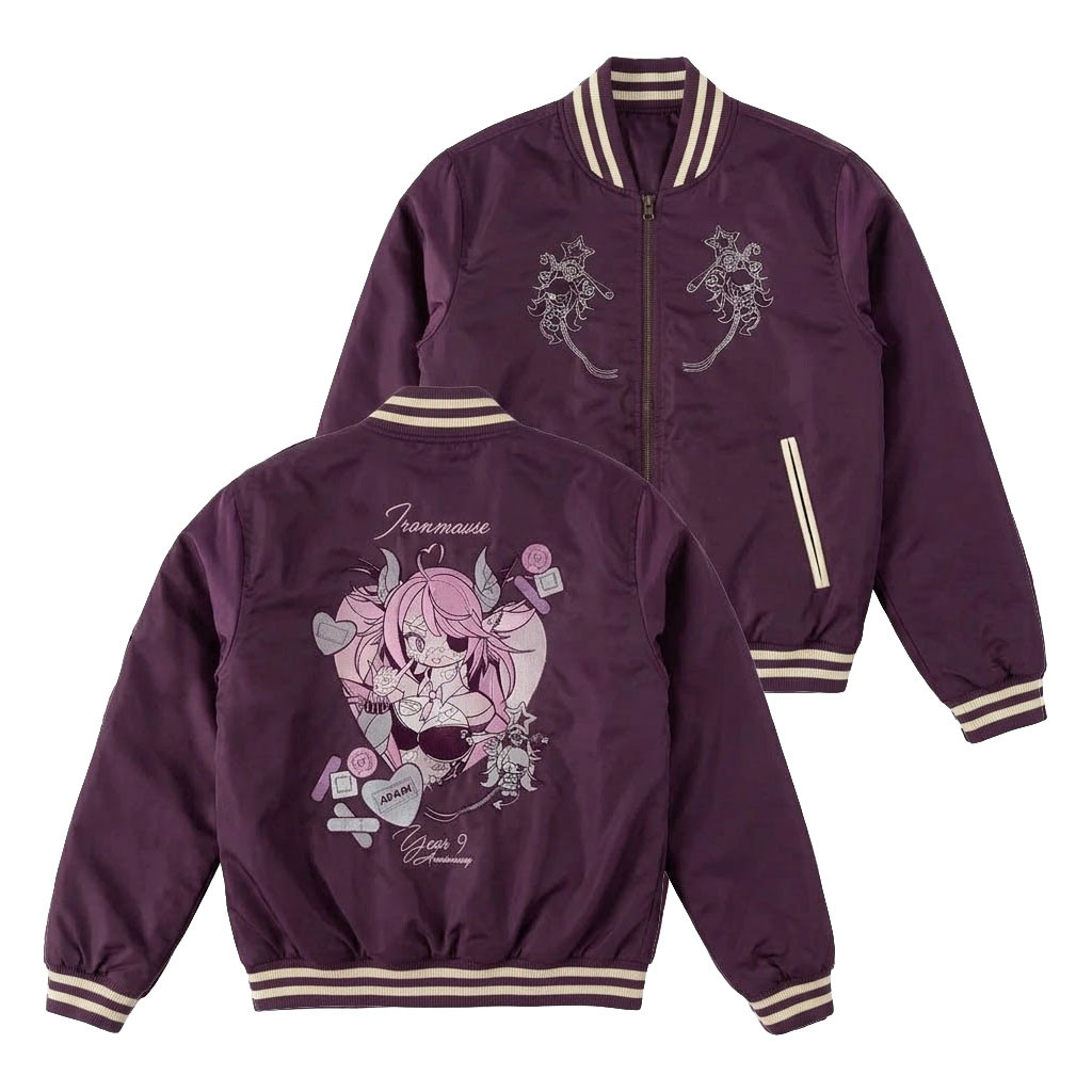 Ironmouse Merch 2026 Bat Baddie Bomber Cute Anime Clothing Gifts For VTuber Fans - Kdjoy Ironmouse Merch 2026 Bat Baddie Bomber Cute Anime Clothing Gifts For VTuber Fans - Kdjoy
