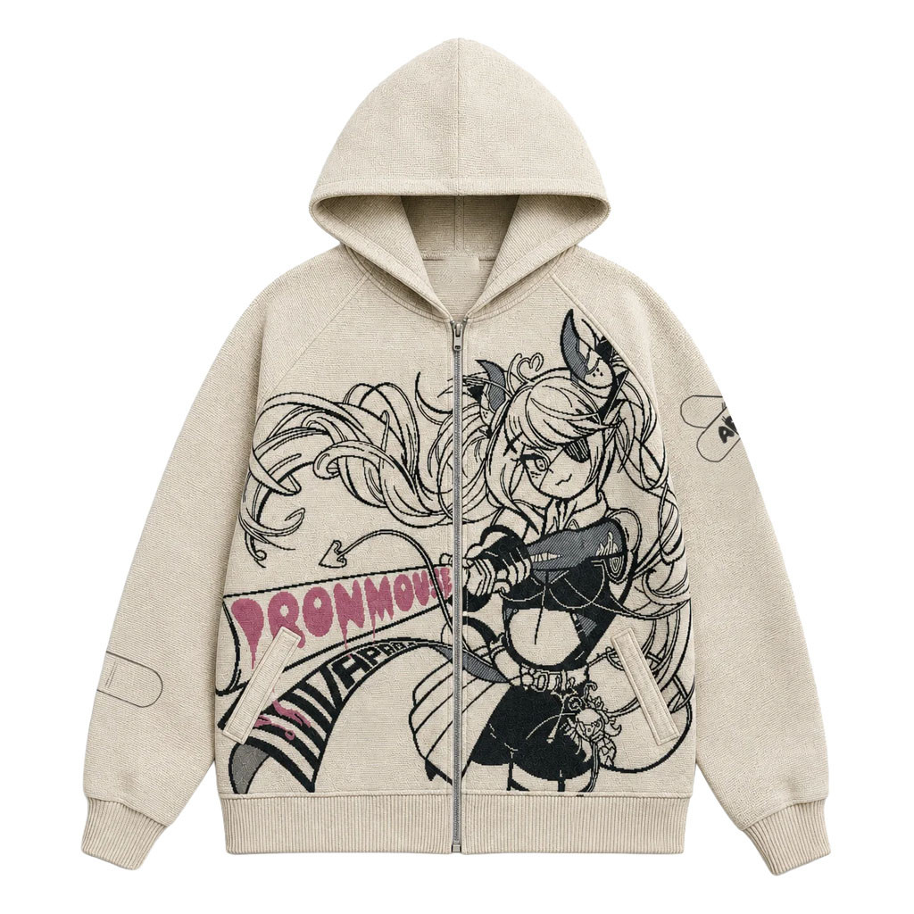 Ironmouse Merch 2026 Bat Baddie Zip Hoodie VTuber Fan Apparel Gifts For Sisters - Kdjoy