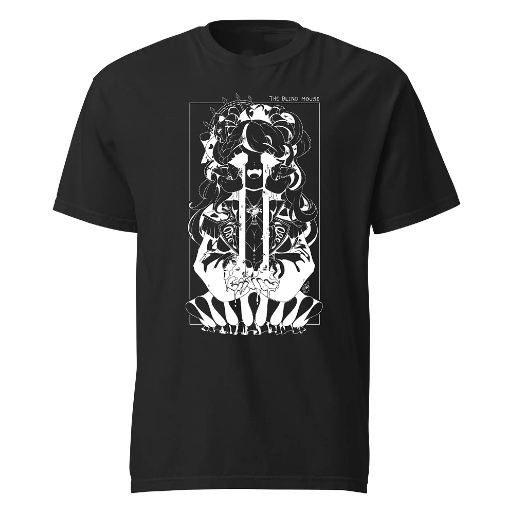 Ironmouse Merch 2026 Ironmouse Blind Mouse T-Shirt Black Gift For Anime Lovers - Kdjoy Ironmouse Merch 2026 Ironmouse Blind Mouse T-Shirt Black Gift For Anime Lovers - Kdjoy