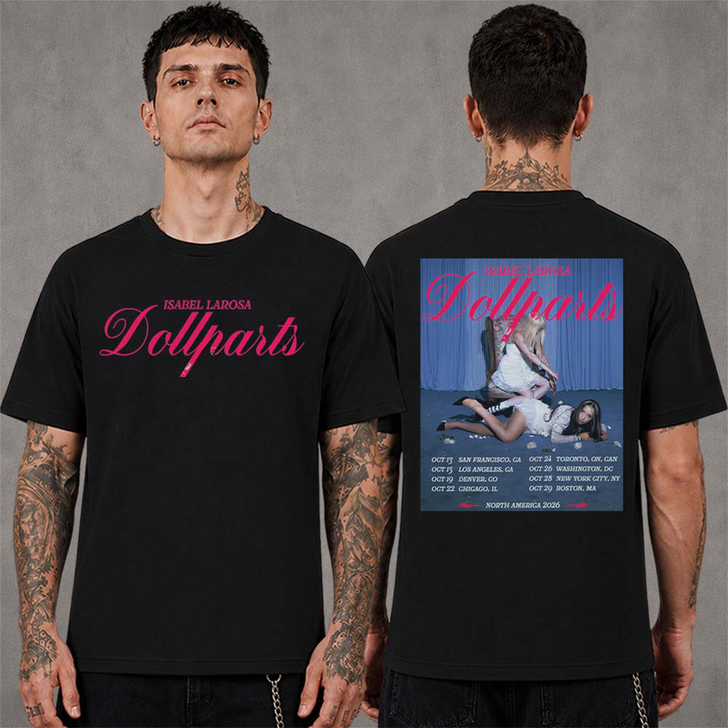 Isabel LaRosa Dollparts Tour 2026 North America Schedule Dates T-Shirt Isabel LaRosa Merch - Kdjoy