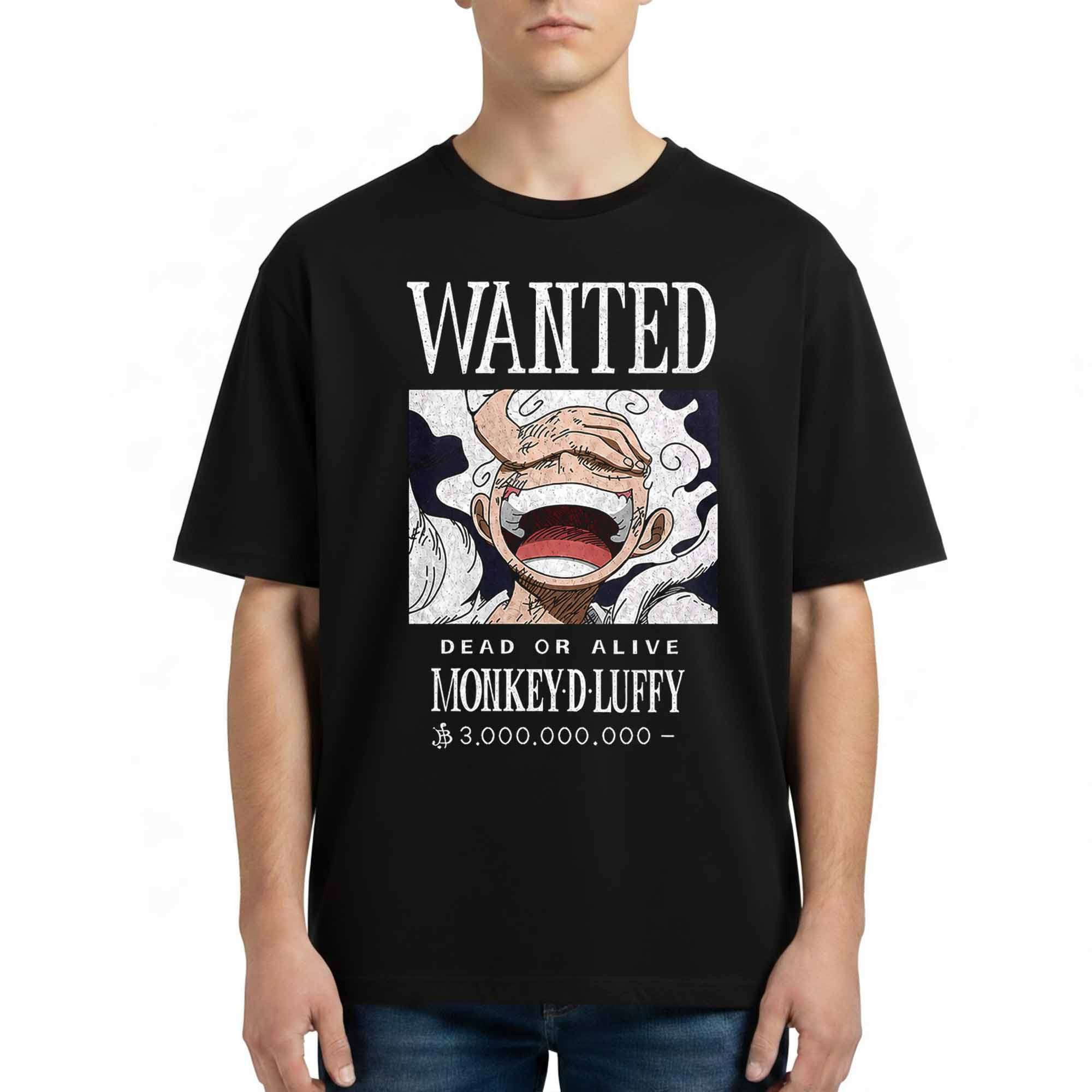 IShowSpeed Wanted Dead Or Alive Monkey D Luffy Shirt One Piece Merch Gift For Dudes - Kdjoy